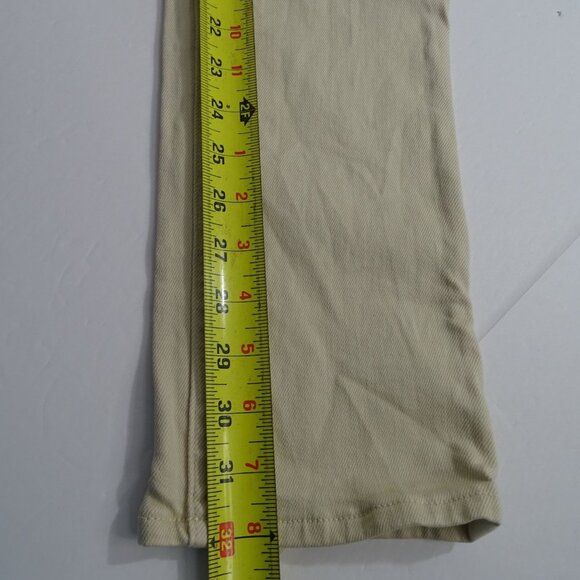 Theory Skinny Fit Beige Denim Jeans Men Size 30 Zipper Fly 5-Pocket Stretch - Picture 12 of 14